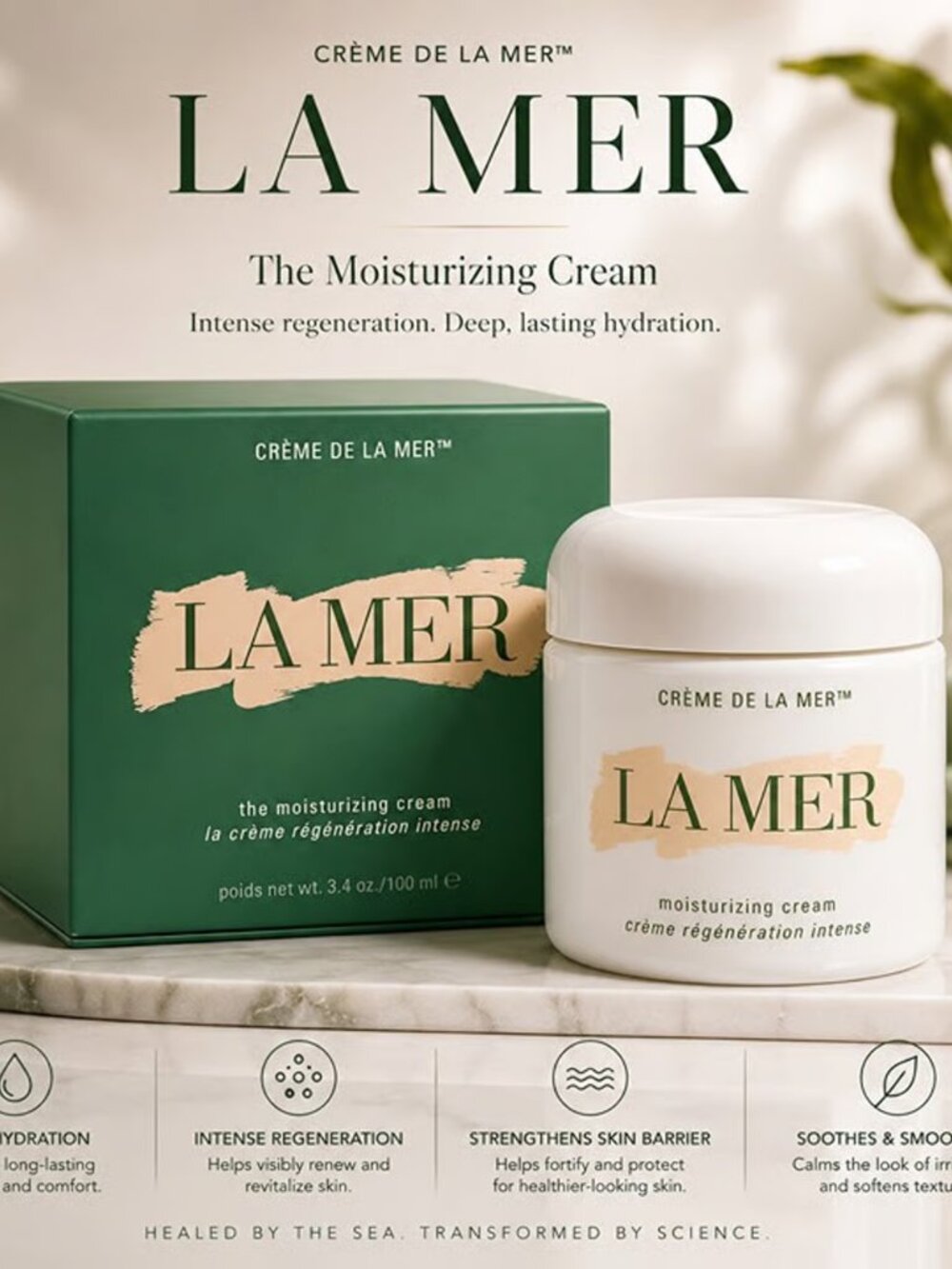 La Mer Crème de la Mer The Moisturizing Cream 3.4 oz / 100 ml – New in Box